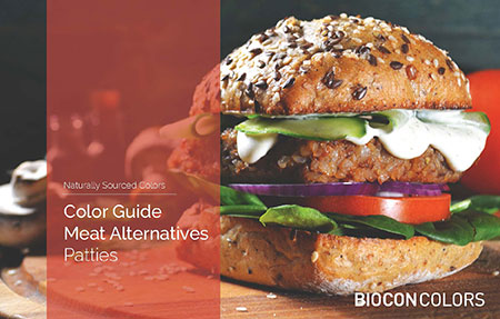Coloring, meat alternatives, meat analogues, plant based meat replacement, BioconColors, natural colors, natural colours, food colouring, colouring foodstuff, natural pigments, hues